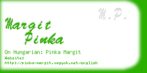margit pinka business card